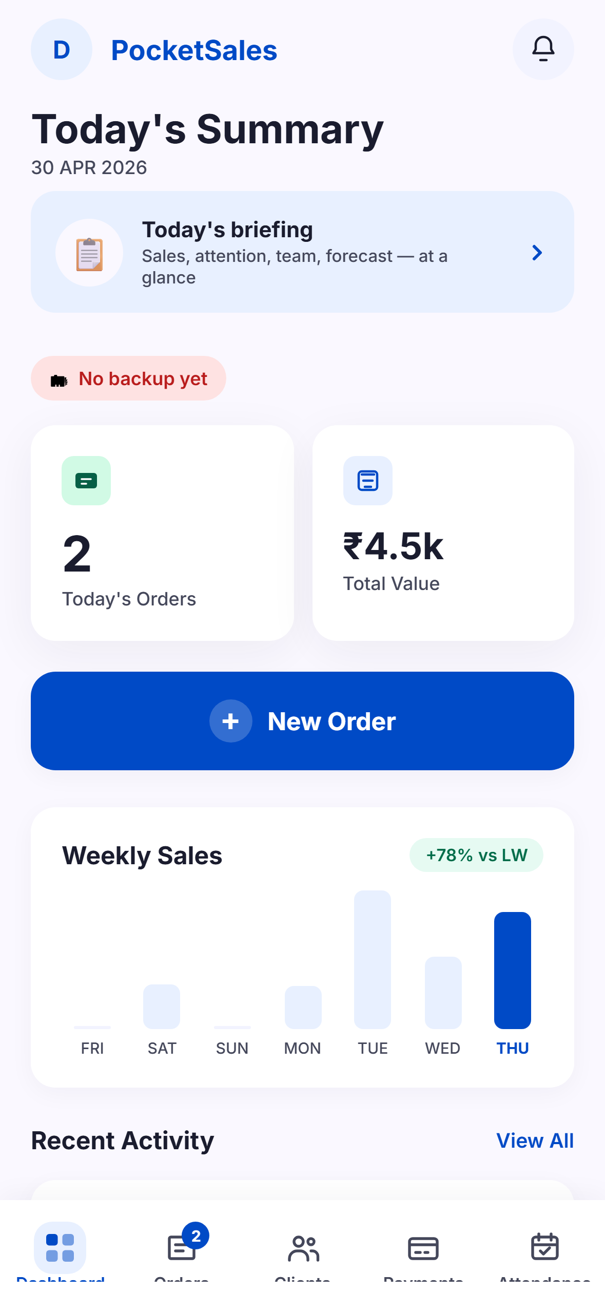 Open the day screenshot